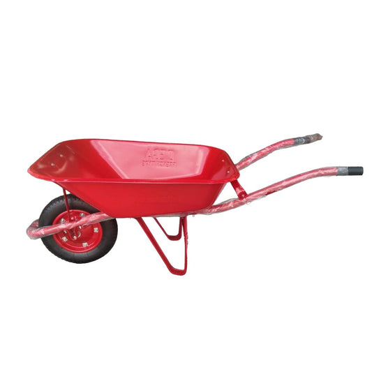 DEGA Gerobag Sorong Pasir Proyek Cor Semen 1 Roda Ban Hidup Merah Set