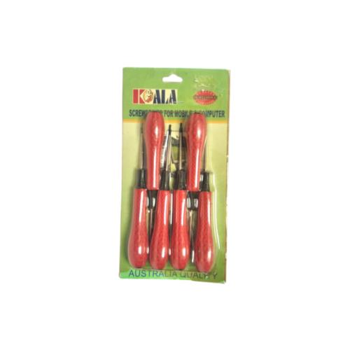 KOALA Obeng Reparasi Jam HP Komputer Kacamata 6 Pcs Set