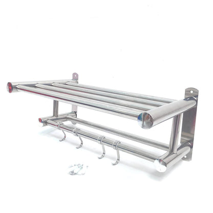 FUTAKO 02 Tempat Handuk Pakaian Tempel Dinding Besar Stainless Set