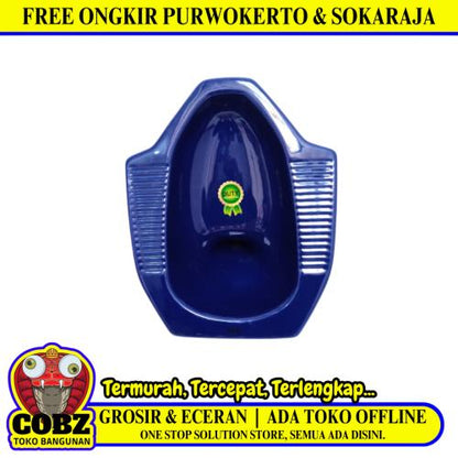 50 CM x 42 CM x 25 CM / DUTY Kloset Jongkok Toilet Biru Tua 11002022