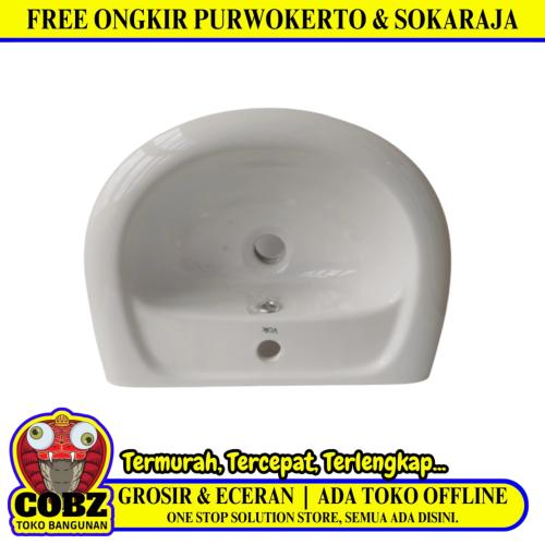 30 CM x 53 CM x 17 CM / VOLK Wastafel Cuci Tangan Kecil Warna Keramik