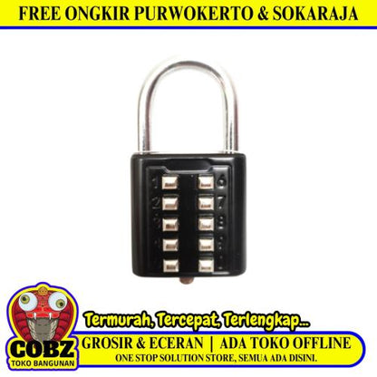 40 MM /SOLIGEN Gembok Nomer Pin Angka Tas Kunci Koper Travel Lock