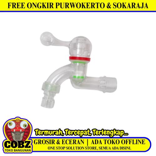 1/2 IN / ISCO Kran Air Tembok Taman Kamar Mandi Plastik Bening PVC