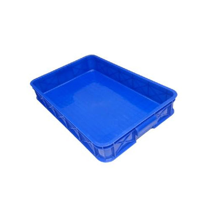 631 MM x 414 MM x 99 MM / GREEN LEAF 2290 P Krat Industri Keranjang Buah Rapat Blue