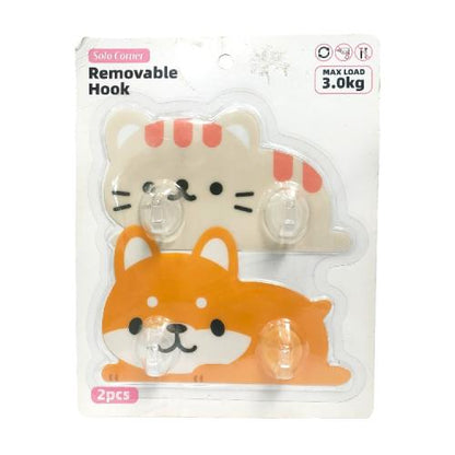 SOLO CORNER Kapstok Cantel Gantungan Baju Dinding Mini PVC Set