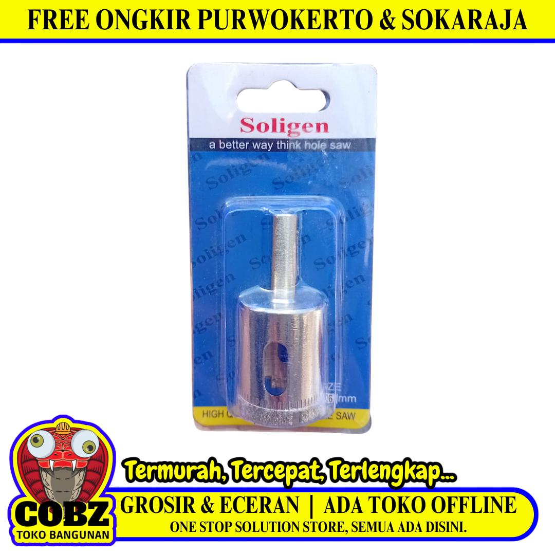 26 MM / SOLIGEN Mata Coring Diamond Core Pelubang Keramik Granit Kaca