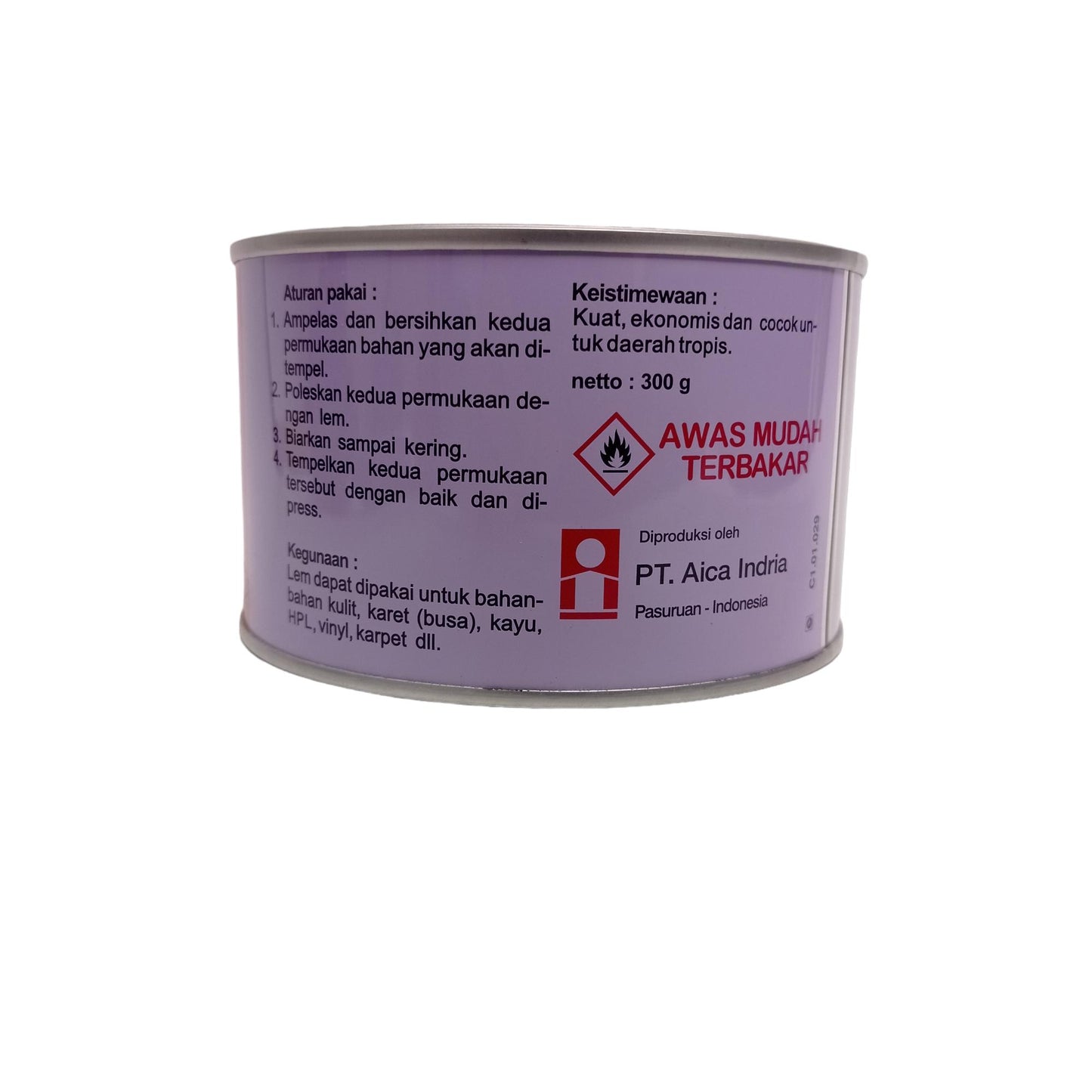 300 GR / FOX Lem Kuning Aibon Untuk Kayu Plastik Karet Kulit Kaleng