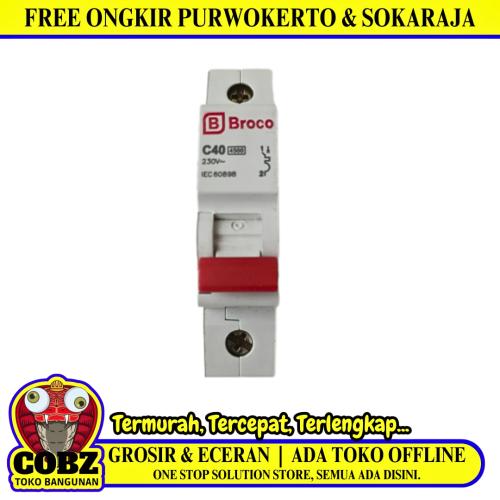 40 A / BROCO MCB Pemutus Sekring Sirkuit Arus Listrik Circuit Breaker