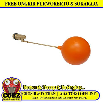 3/4 IN / HONXI Floating Valve Pelampung Bola Air Torrent Plastik PVC Set