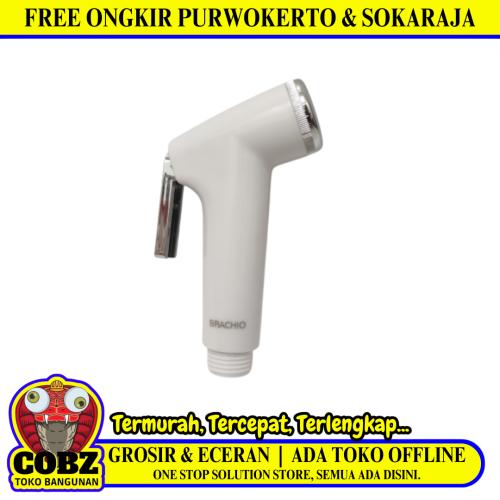 1/2 IN / BRACHIO SB-022 Kepala Jet Shower Cebok Putih Plastik PVC