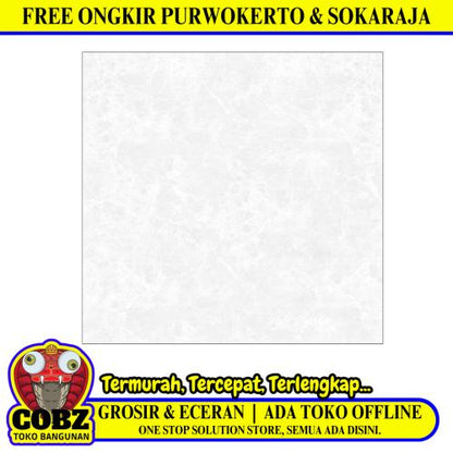 50 CM x 50 CM / UNO ALPEN Keramik Lantai Rumah Glossy Grey Dus