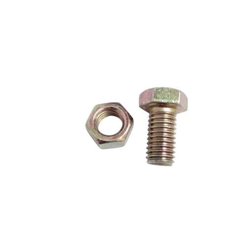 M 8 x 15 MM / TM Baut Mur Hexagon Bolt Nut Flat Head Kuning Biji