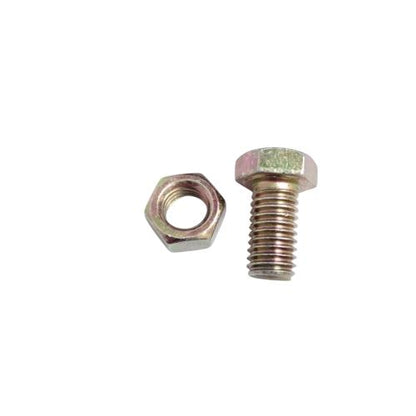 M 8 x 15 MM / TM Baut Mur Hexagon Bolt Nut Flat Head Kuning Biji