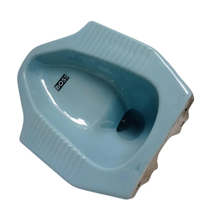 50 CM x 39 CM x 25 CM / BOSS Kloset Jongkok Toilet Biru Muda Keramik