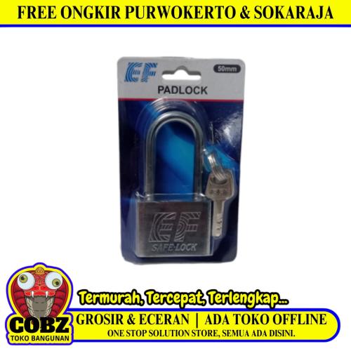 50 MM / EF Gembok Pintu Pagar Padlock Anti Maling Leher Panjang