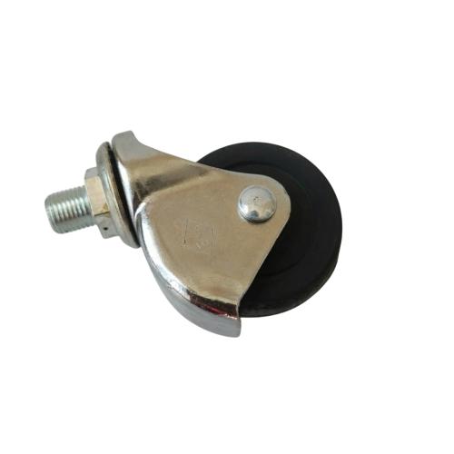 2 IN / SKK UT-50R Roda Hidup Trolly Bulat Plat 50 MM Karet Warna 4 Pcs Dus