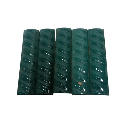 10 CM / COBZ Kuku Macan Bon Bon Lis Keramik Ulir Lurus Hijau Lembar