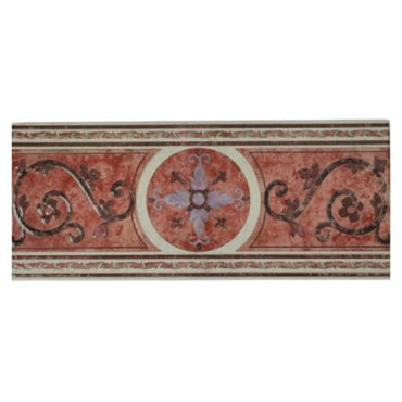 16.5 CM X 40 CM / NM ZENITH List Keramik Dinding Kamar Mandi Red Lembar