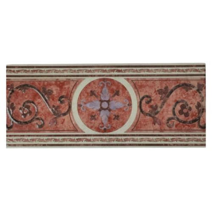 16.5 CM X 40 CM / NM ZENITH List Keramik Dinding Kamar Mandi Red Lembar