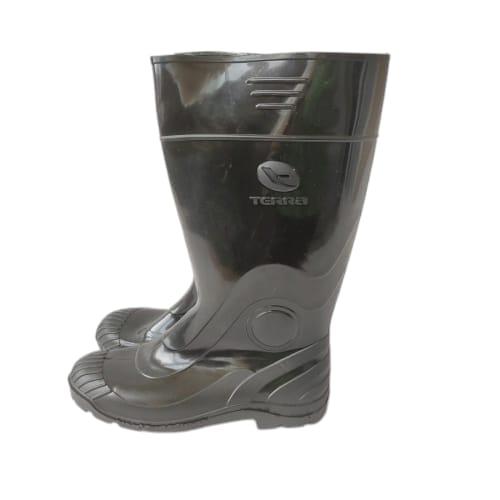 NO 40 / AP TERA Sepatu Boot Kebun Pabrik Proyek Safety Karet Hitam Set