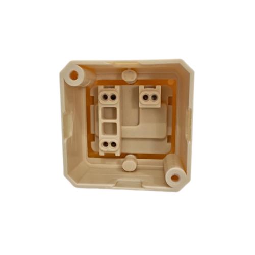 BRIGHT-G Saklar Ganda Double Seri 2 Gang Tempel OB Outbow Cream