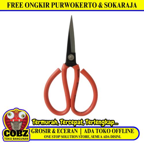 8 IN / BISON Gunting Kodok Bahan Kain Kulit Seng Alloy Steel Scissors