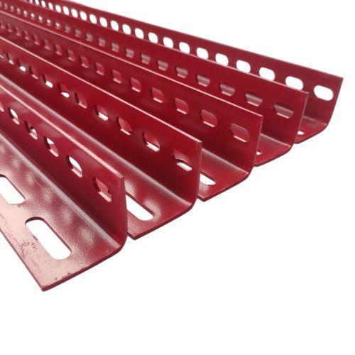 4 CM x 4 CM / TM Siku L Lubang Besi Merah Solid Tebal Batang