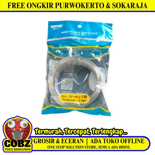 30 MM / JOYKO NDST-1 Isolasi Bolak Balik Busa Double Foam Tape Transparan