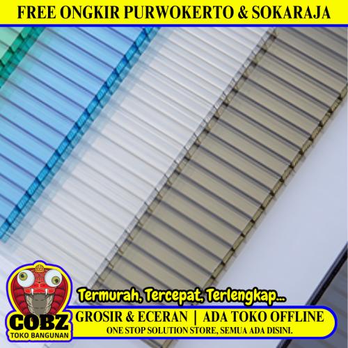 5 MM x 2.1 M x 11.8 M / TWINLITE GEN 2 Atap Polykarbonat Rongga DarkGrey Roll