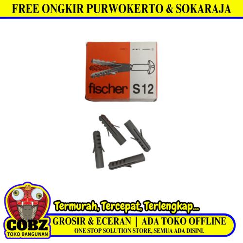 S 12 / GM Angkur Dinding Dudukan Baut Sekrup Tembok PVC Ecer Dus