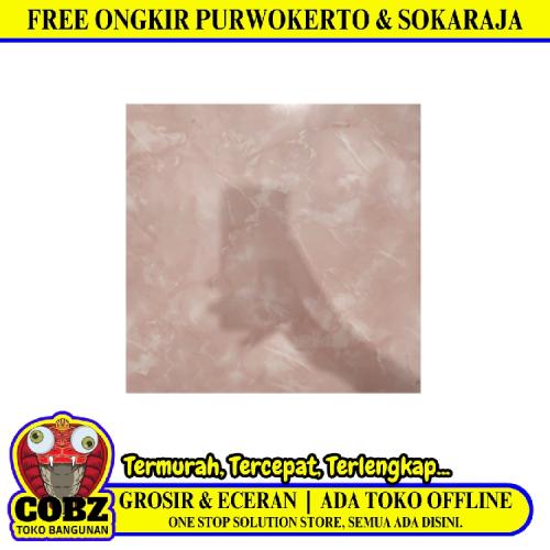 40 CM x 40 CM / ARWANA 7711 Keramik Lantai Rumah Glossy Pink Dus
