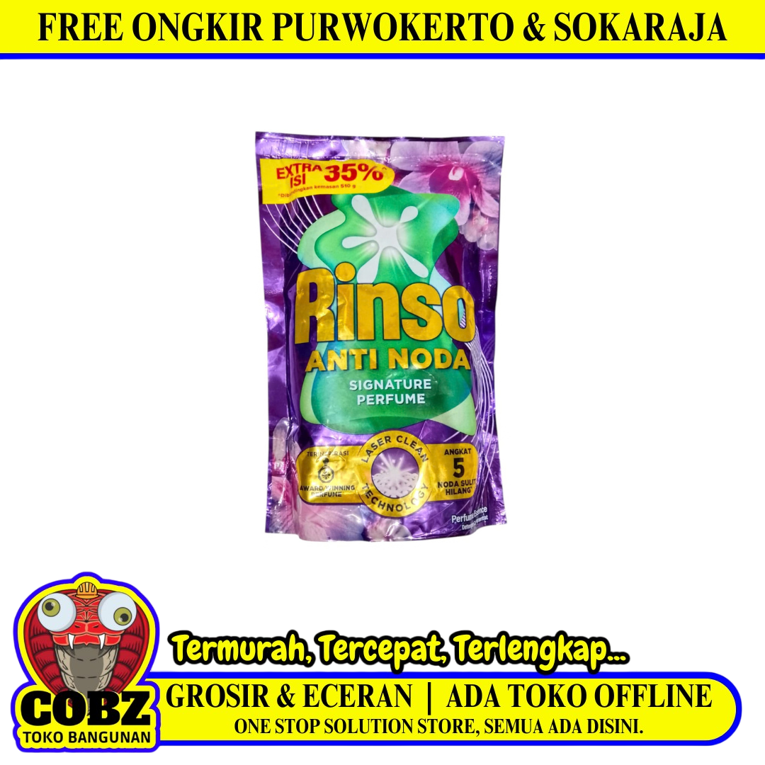 700 G / RINSO PARFUME ESSENCE Sabun Cuci Pakaian Pcs