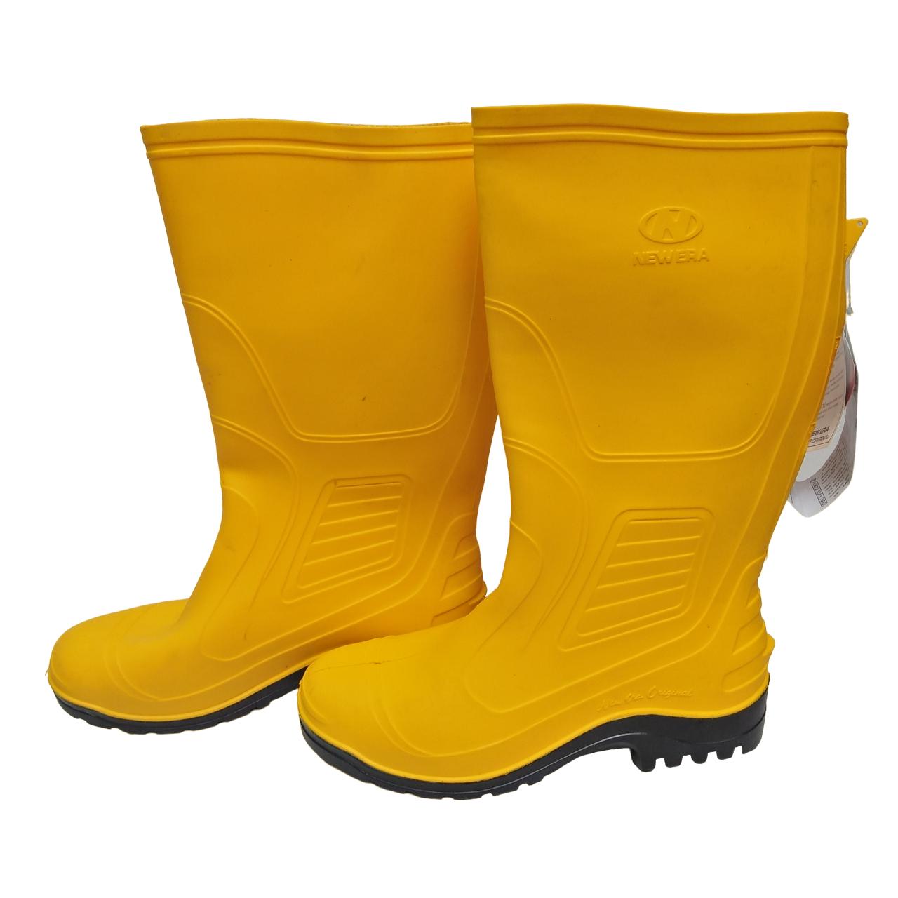 NO 42/NEW ERA Sepatu Boot Kebun Pabrik Proyek Safety Karet Kuning Set
