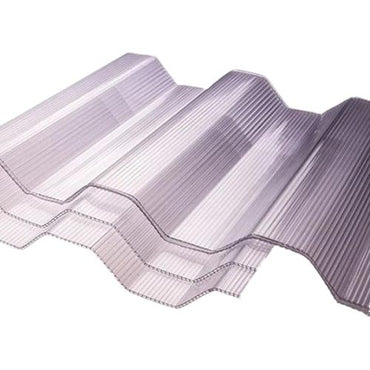 6 MM x 820 MM x 6 M / TWINLITE GRECA Atap U PVC Double Layer Clear Lembar