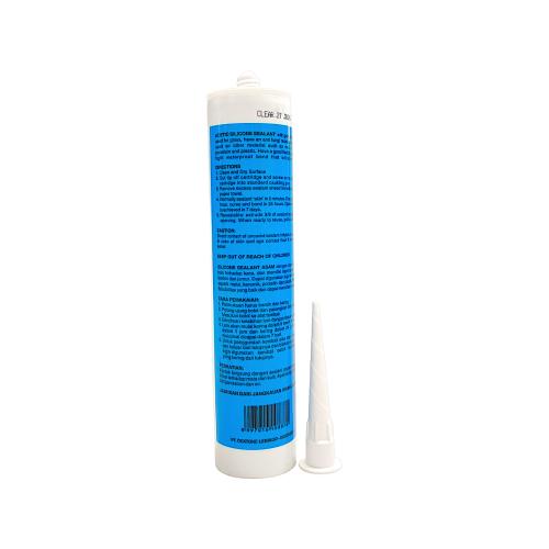 300 ML / DEXTONE SANITARY Lem Silicone Sealant Kaca Akrilik Acid Asam Botol - (ETC No :   ...   )