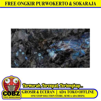 90 CM x 180 CM / SERENITY MADAGASCAR ROCK Granit Lantai Rumah Glossy Dus