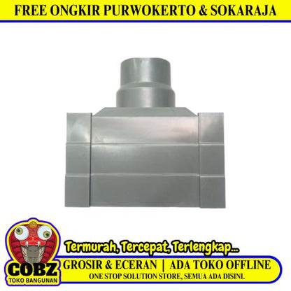 4 IN / TM Torong Corong Sambungan Fitting Talang Kotak PVC