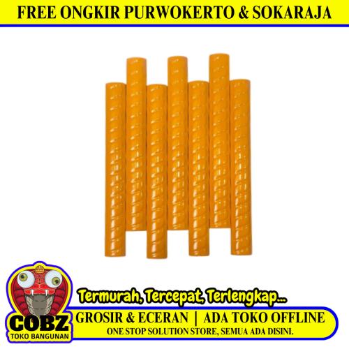 20 CM / TM Kuku Macan Bon Bon Lis Keramik Ulir Orange Lembar