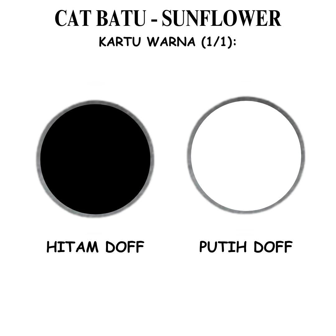 1 KG / SUNFLOWER DOFF Cat Batu Alam Marka Jalan Aspal Kaleng