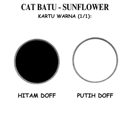 1 KG / SUNFLOWER DOFF Cat Batu Alam Marka Jalan Aspal Kaleng