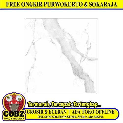 100 CM x 100 CM / SERENITY BRITANNICA WHITE Granit Lantai Rumah Glossy Dus