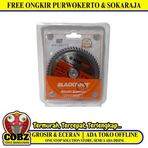 4 IN x T 60 / BLACK FOOT Circular Saw Mata Gerinda Potong Kayu Wood Cutting