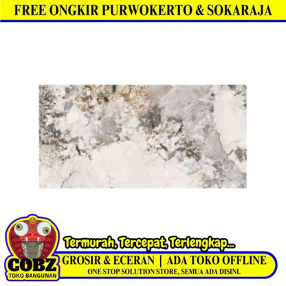 90 CM x 180 CM / SERENITY TORONTO GOLD Granit Lantai Rumah Glossy Dus