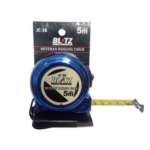 5 M / BLITZ JC-38 Meteran Alat Ukur Tukang Bangunan Measuring Tape