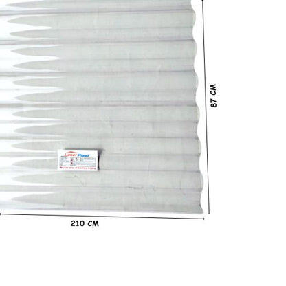 0.75 MM X 80 CM X 210 CM / LASERPLAST Seng Gelombang UV Transparan Lembar