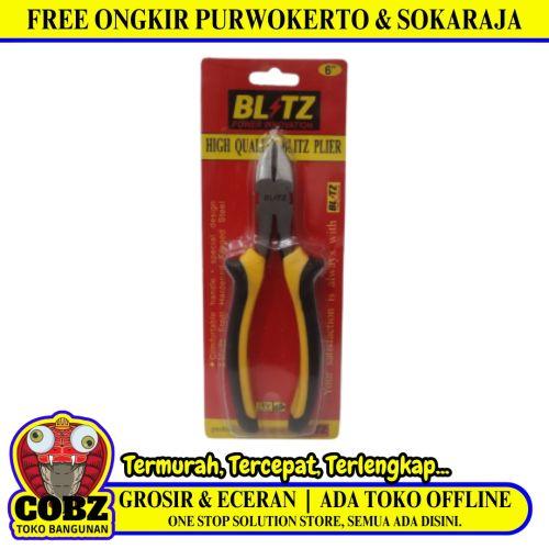 6 IN / BLITZ Tang Potong Kawat Kabel Diagonal Cutting Pliers