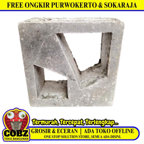 20 CM x 20 CM / BL 58 Rooster Lubang Angin Semen 1 Sisi Biji