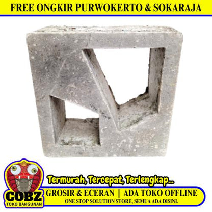 20 CM x 20 CM / BL 58 Rooster Lubang Angin Semen 1 Sisi Biji