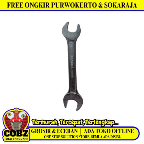 20 MM x 22 MM / TM Kunci Pas 2 Sisi Bolak Balik Open End Wrench