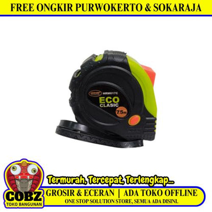 7.5 M / HIOSHI ECO CLASIC Meteran Alat Ukur Tukang Bangunan Measuring Tape